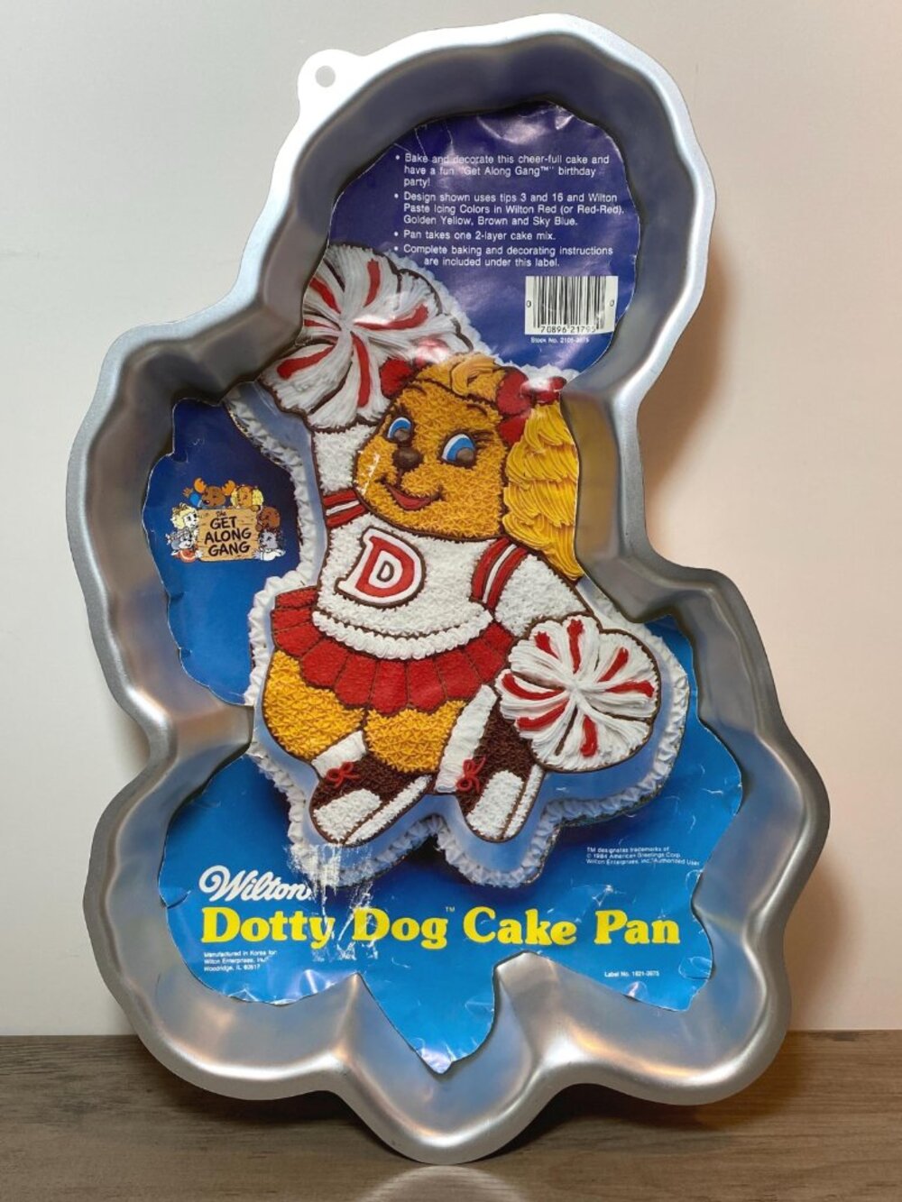 Wilton Dotty Dog Cake Pan Get Along Gang 1984 Vintage Kids Birthday Baking Mold
